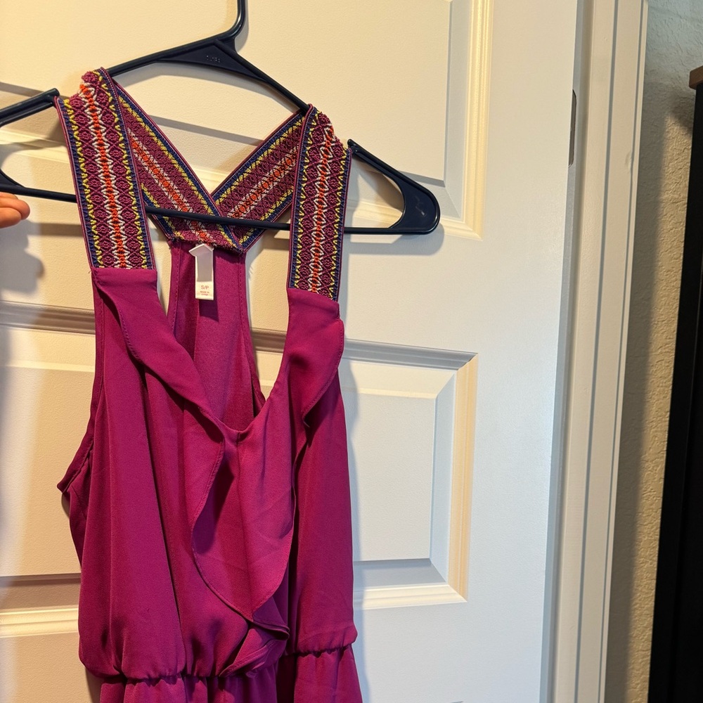 Pink x backless dress with pockets! 😍😍 minimally worn, bought brand new